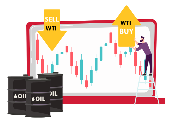 Compre e venda CFDs de petróleo WTI